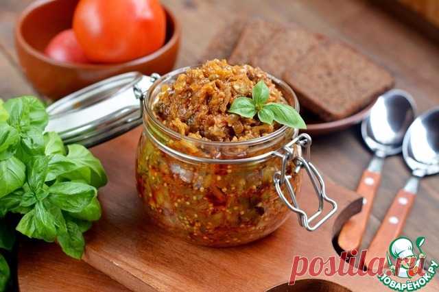 Икра из печенных баклажанов