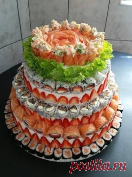 😍🍣райский тортик для любителей суши🍣😋