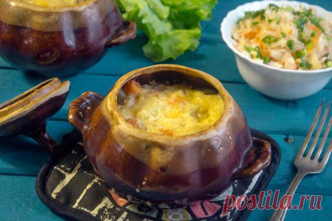 Картошка с фаршем в горшочках рецепт с фото пошагово и видео - 1000.menu