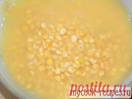 Гороховый суп из куриной копченой грудки