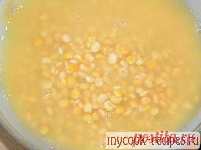 Гороховый суп из куриной копченой грудки