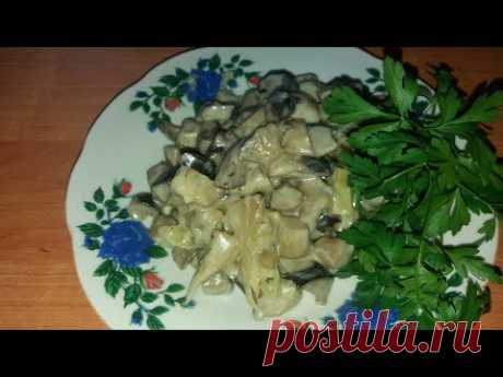 Вёшенки в сметане👍мини влог.Телефон меня подвел😕 - YouTube