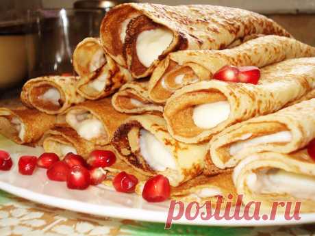 Блинчики с заварным кремом | Самые вкусные кулинарные рецепты