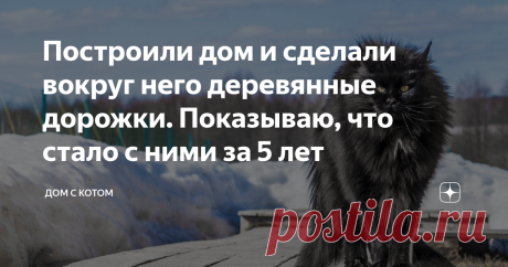 Построили дом и сделали вокруг него деревянные дорожки. Показываю, что стало с ними за 5 лет Сначала короткое вступление. Живя в доме, нужно быть готовым к тому, что выходить на улицу придется не один и не два раза за день. Мы примерно считали, что каждый из нас выходит и возвращается домой минимум десять раз. А еще дети, теща по соседству и собаки, которые иногда, все же, выходят на улицу.
Представьте на минуту, сколько снега или грязи можно было бы притащить домой или на крыльцо если