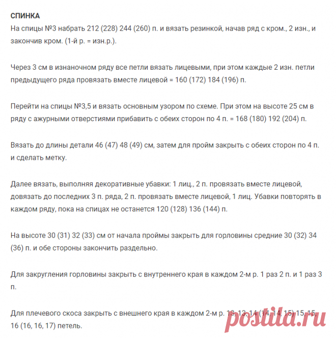 Вяжем спицами белый кардиган с заниженной проймой для полных женщин со схемой и описанием | Петелька | Яндекс Дзен