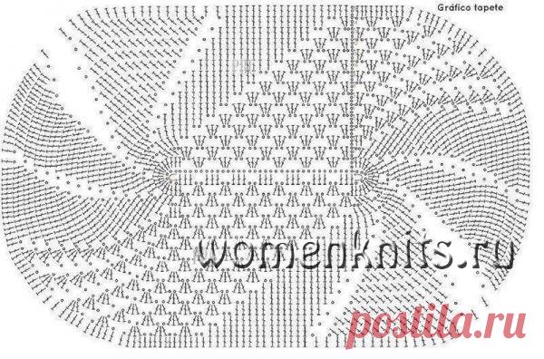 Роскошный ковер крючком