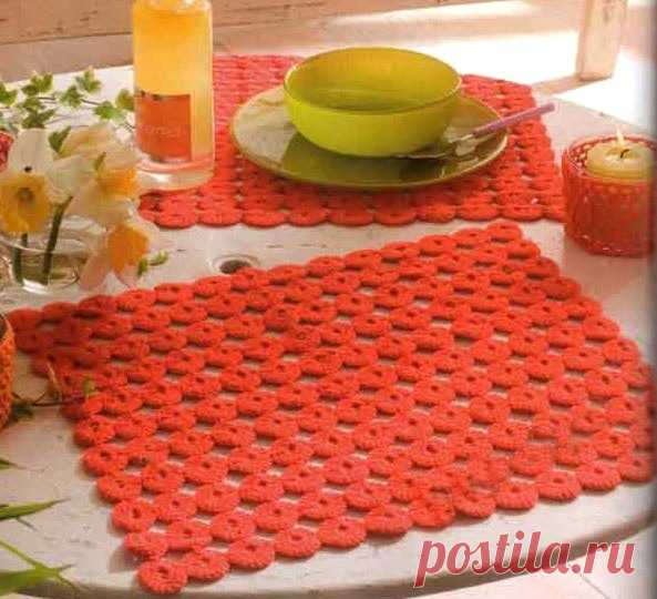 Прямоугольная салфетка крючком схема и описание: 24 модели