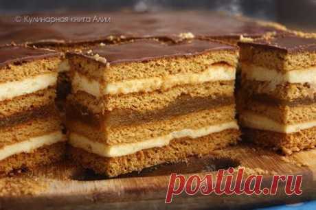 Медовое пирожное с начинкой » Кулинарные рецепты