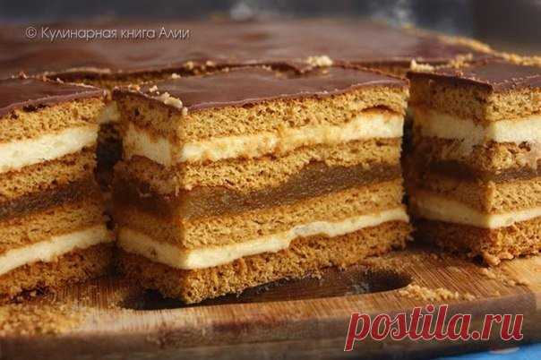 Медовое пирожное с начинкой » Кулинарные рецепты