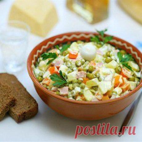 Русский салат с грибами рецепт – русская кухня, салаты с грибами: салаты