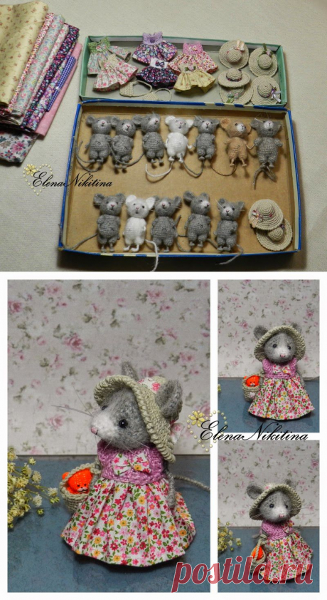 HandMade ElenaNikitina: Дюжина мышат.