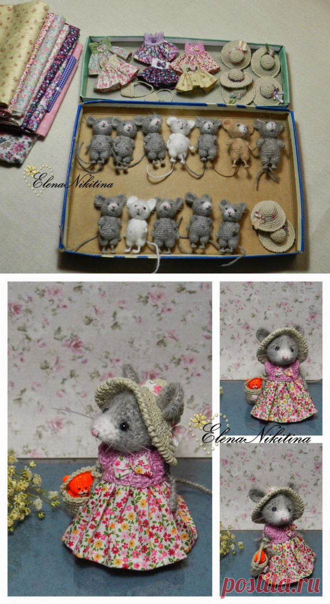 HandMade ElenaNikitina: Дюжина мышат.