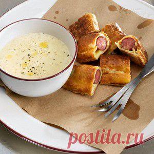 Сосиски в тесте с картофельным кремом рецепт – закуски