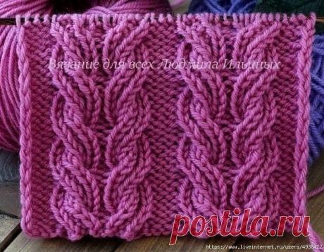 Узор "коса". Идеи и схемы. | Блог про вязание | Яндекс Дзен