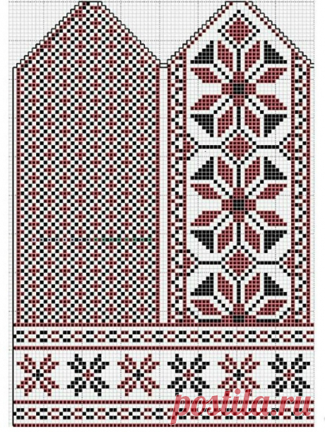 Вяжем спицами варежки: 16 жаккардовых узоров | Рукоделие с Татьяной Н | Яндекс Дзен