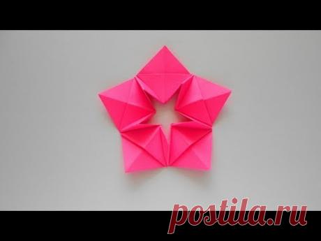 Звезда из бумаги ⭐Оригами Мастер класс - YouTube