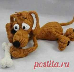 Собака крючком