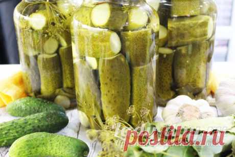 Маринованные огурцы рецепт на зиму: хрустящие, сладкие, на 1 литр воды с 9% уксусом | Простые рецепты с фото