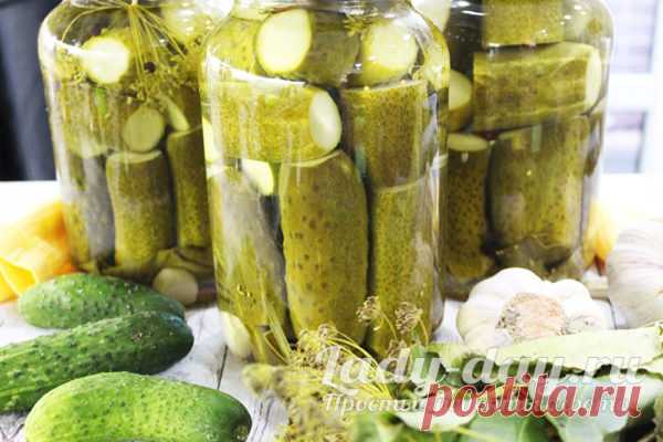 Маринованные огурцы рецепт на зиму: хрустящие, сладкие, на 1 литр воды с 9% уксусом | Простые рецепты с фото