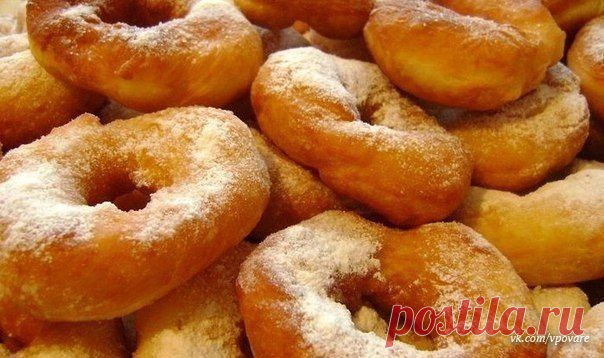 ВОЗДУШНЫЕ ПОНЧИКИ НА КЕФИРЕ.