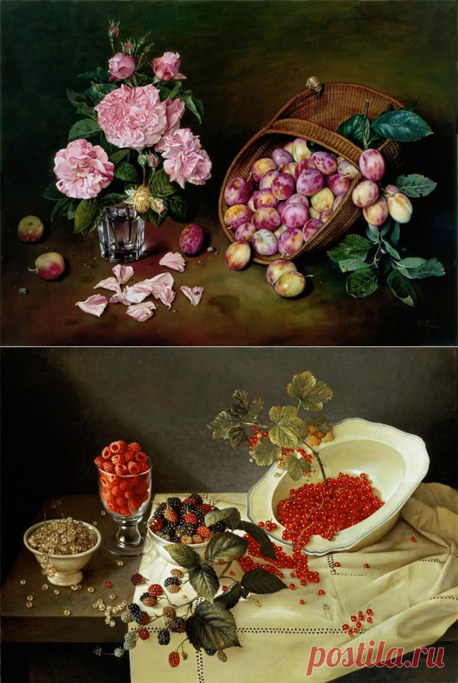 Фруктовые,аппетитные натюрморты..