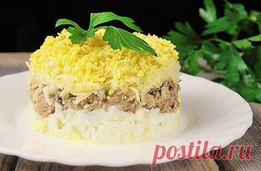 Салат Мимоза со сливочным маслом классический - Вкусные Идеи