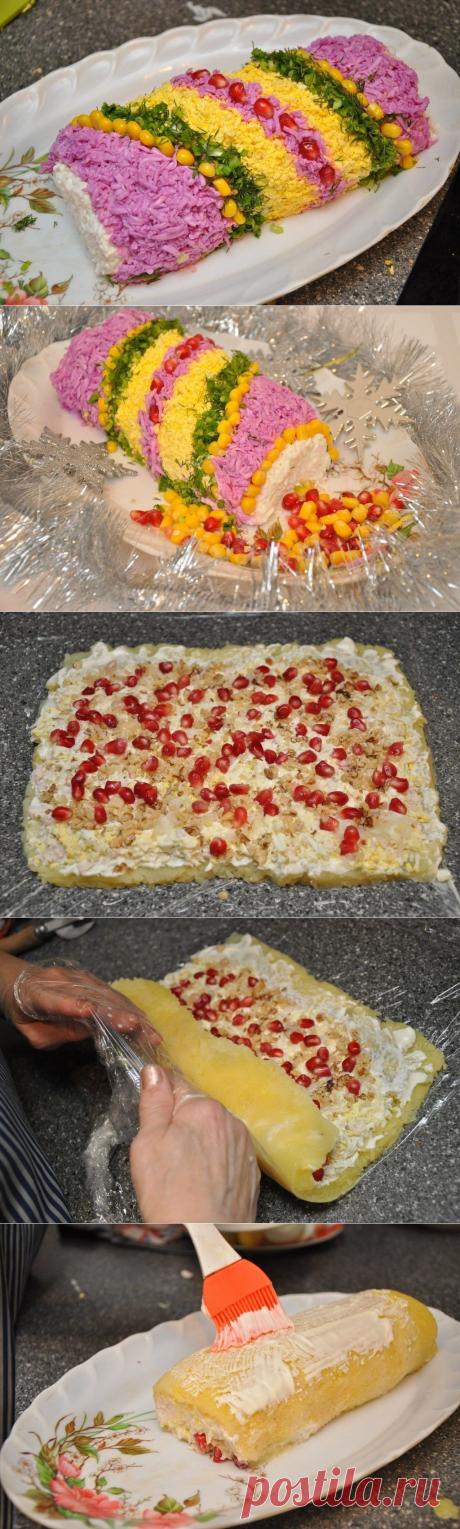 Салат Новогодняя хлопушка