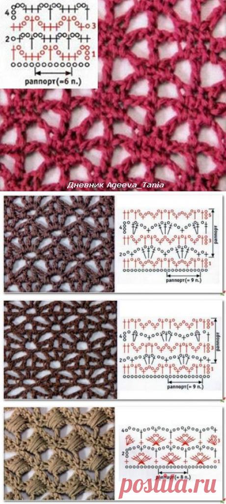 Узоры крючком в коллекцию.