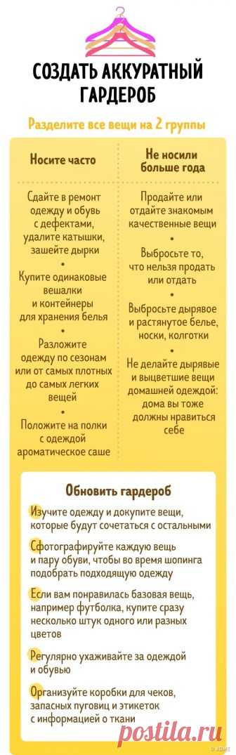 7 таблиц, с которыми уборка в доме перестанет быть чем-то страшным