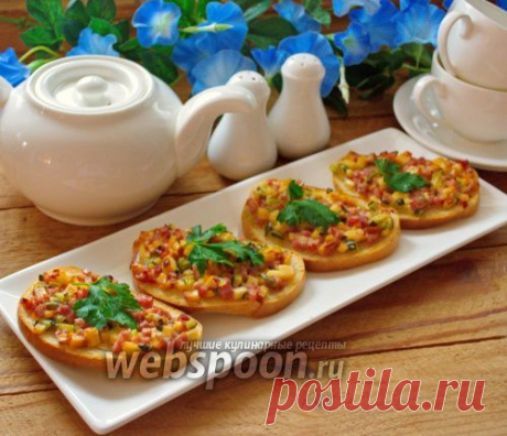 Горячие бутерброды с колбасным сыром