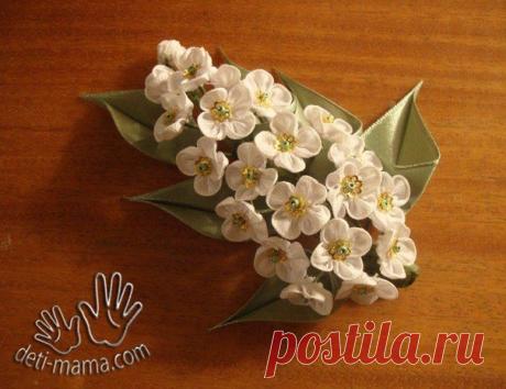 Заколки для волос цветы. Мастер класс - Черемуха - Бижутерия.Украшения