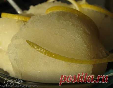 Печать рецепта Лимонное сорбе от Юлии Высоцкой
