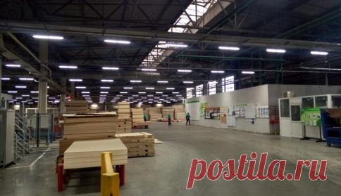 Проект по освещению цеха производства фанеры для ООО "Свеза" (г.Мантурово)