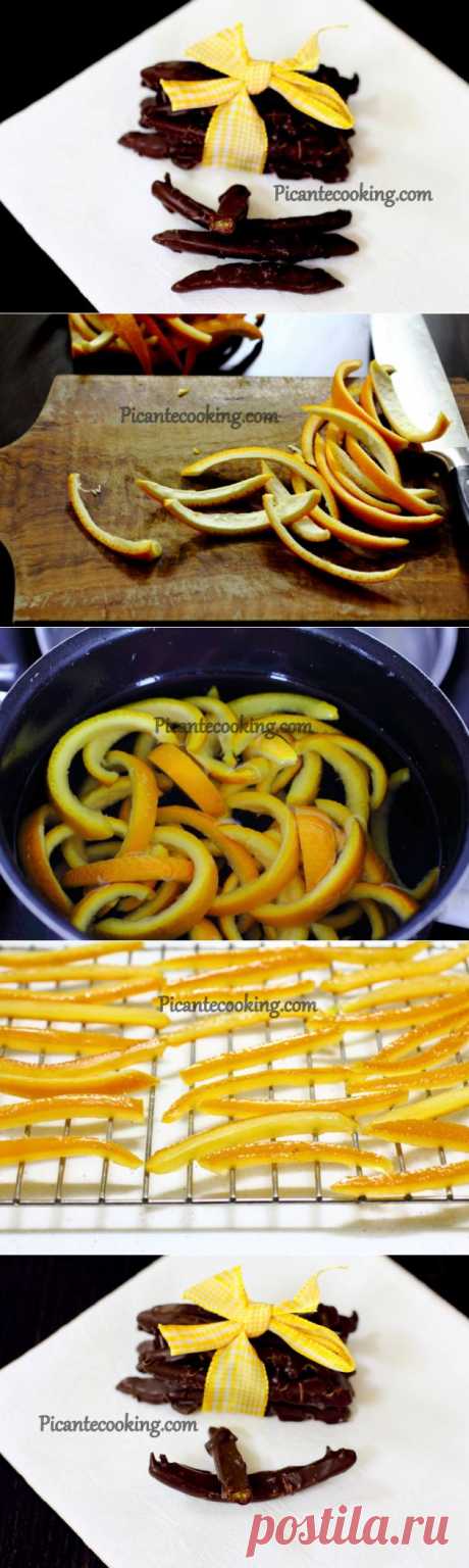 Оранжет или апельсиновые конфеты (Orangette) | Picantecooking
Рецепт приготовления шоколадных конфет с цедрой апельсина