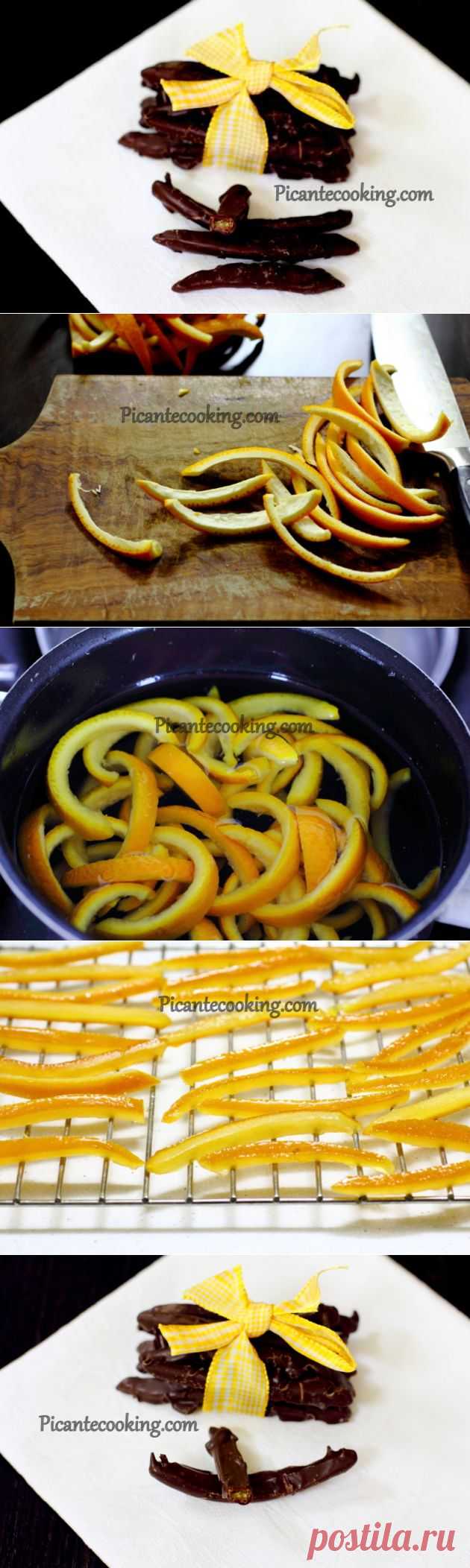 Оранжет или апельсиновые конфеты (Orangette) | Picantecooking
Рецепт приготовления шоколадных конфет с цедрой апельсина