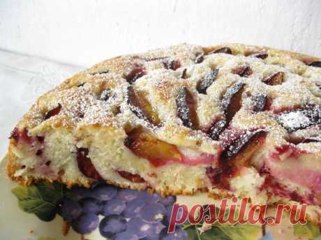 Домашний пирог со сливами - пошаговый рецепт с фото - как приготовить - ингредиенты, состав, время приготовления - Леди Mail.Ru