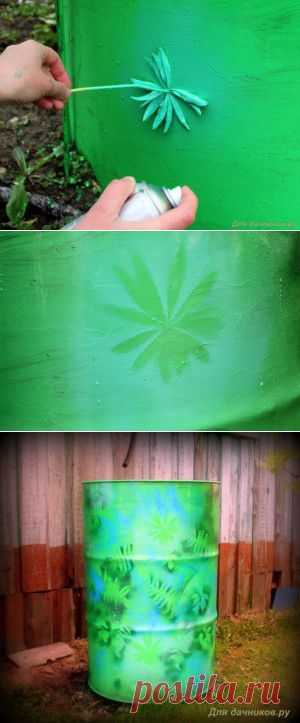 Идея для декорирования бочки