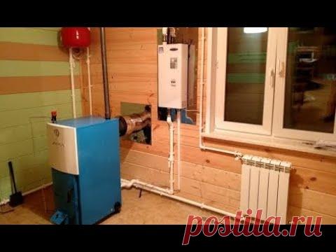 Два котла ZOTA MIX и LUX! Дымоход. Самотек. Разводка. Подробно. Процесс монтажа и устройство системы отопления на двух котлах Зота. Твердотопливном (Zota Mix) - система может работать без электричества самотеком. И электр...