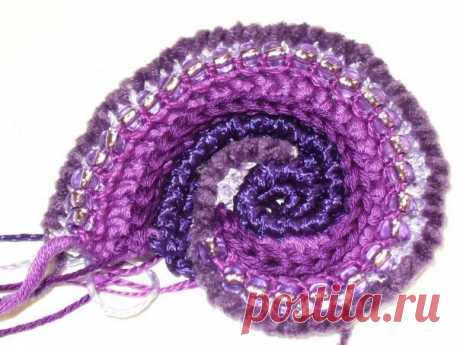 Элемент фриформа - трехцветная спираль. - Ярмарка Мастеров - ручная работа, handmade