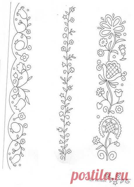 Простые шаблоны для росписи