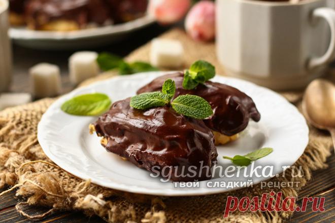 Эклеры с белковым кремом, пошаговый рецепт с фото