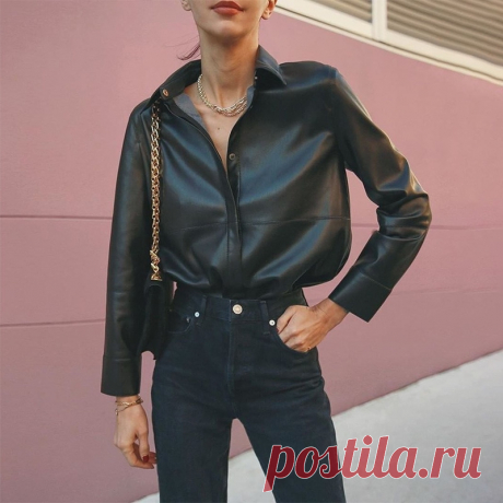 ЖЕНСКИЕ КОЖАНЫЕ РУБАШКИ НА АЛИЭКСПРЕСС