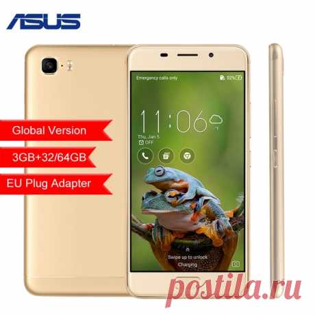 Глобальная версия ASUS Zenfone 3 S Max ZC521TL 5,2 &quot;3 ГБ 32 ГБ 64 ГБ Восьмиядерный Android 7,0 5000 мАч мобильного телефона купить на AliExpress