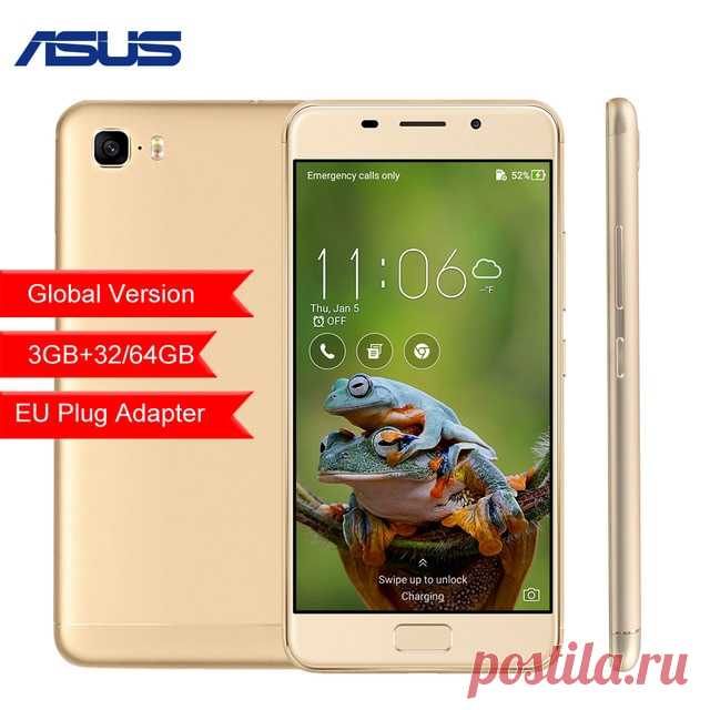 Глобальная версия ASUS Zenfone 3 S Max ZC521TL 5,2 "3 ГБ 32 ГБ 64 ГБ Восьмиядерный Android 7,0 5000 мАч мобильного телефона купить на AliExpress