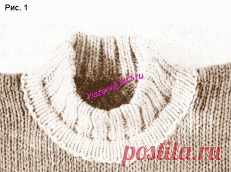 Оформление выреза горловины планками