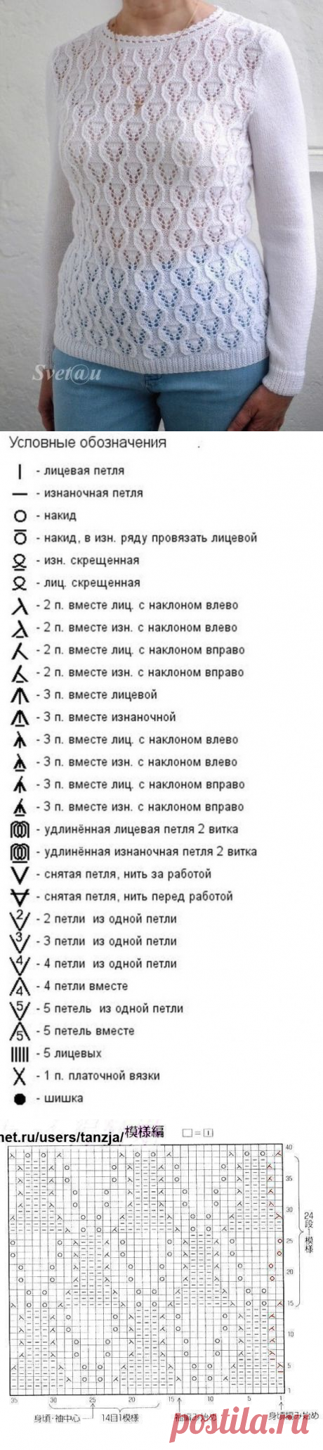 Изумительно красивый свитерок — Сделай сам, идеи для творчества - DIY Ideas