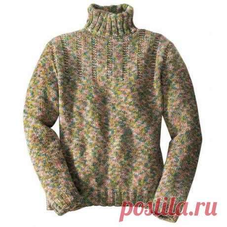 Мужские пуловеры и джемпера спицами с описанием и схемами. - Вяжи.ру - модели 6