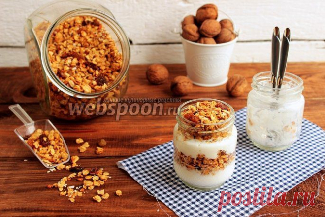 Пряная яблочная гранола рецепт с фото, как приготовить на Webspoon.ru