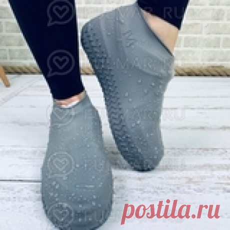 Силиконовые чехлы для обуви Многоразовые Антискользящие от дождя водонепроницаемые Серые Купить Силиконовые чехлы для обуви Многоразовые Антискользящие от дождя водонепроницаемые Серые