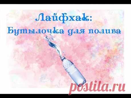Лайфхак: Бутылочка для полива